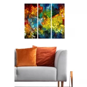 Image of MDF229038481 Multicolor Decorative MDF Painting (3 Pieces)