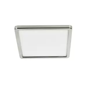 Image of Oja Square 29cm LED Dimmable Panel Brushed Nickel, 3000/4000K