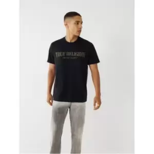 Image of True Religion Embroidered Arch T Shirt - Black