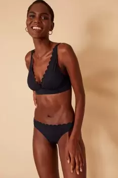 Image of Scallop Trim High Apex Bikini Top