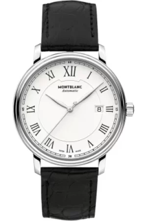 Image of Mens Mont Blanc Tradition 40mm Date Automatic Watch 112609