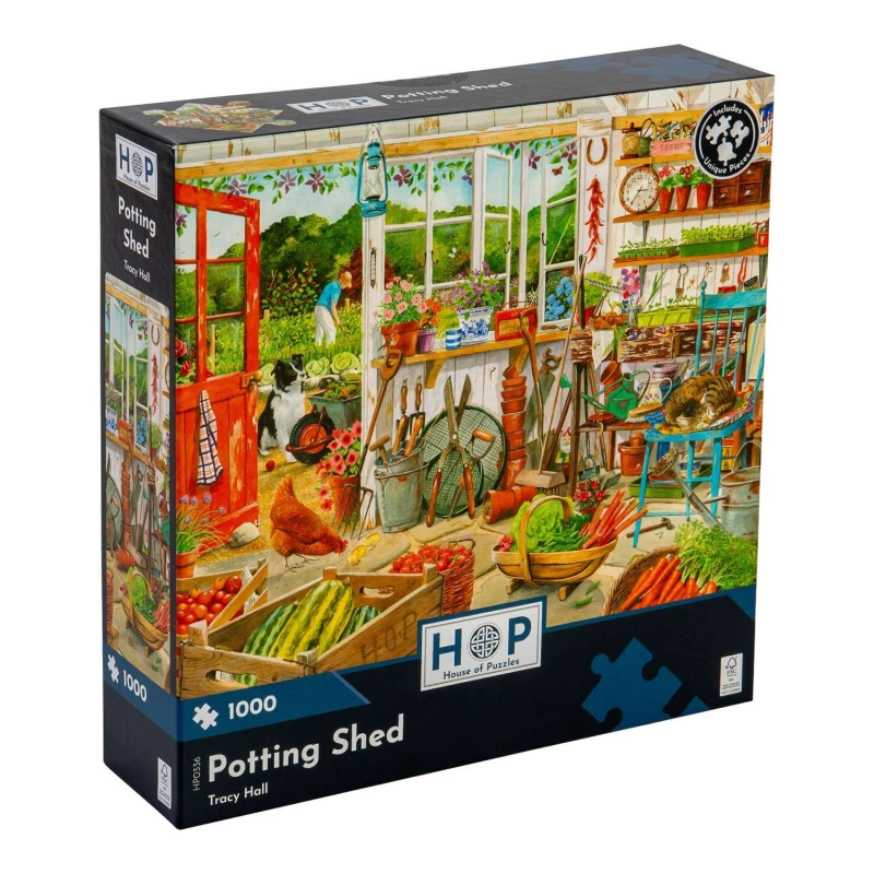 Image of The House Of Puzzles Potting Shed, 1000 Piece Jigsaw Puzzle Multi unisex