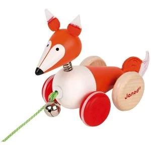 Image of Janod Wooden Pull-Along Fox