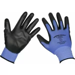 Image of Loops - 12 pairs Lightweight Precision Grip Gloves - xl - Elasticated Wrist - Flexible