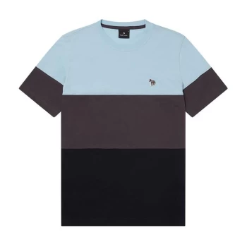 Image of Paul Smith Color Block T-Shirt - Blue