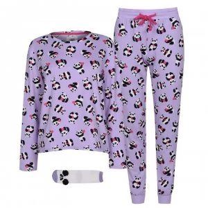 Image of Chelsea Peers Pyjama And Sock Set - Purple