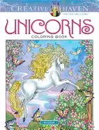 Image of creative haven unicorns coloring book