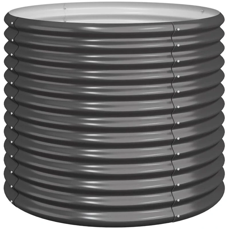 Image of VIDAXL Garden Planter Powder-coated Steel 80x80x68cm Anthracite Vidaxl 8720286855645