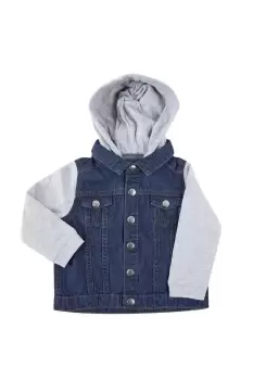 Image of Denim Hooded Jacket
