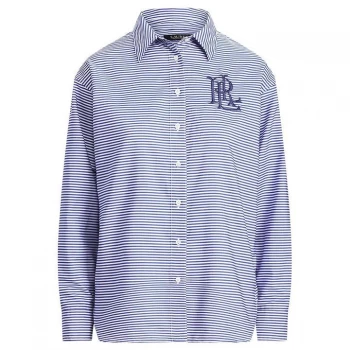 Image of Lauren by Ralph Lauren Lauren by Ralph Lauren Kotta Long Sleeved Shirt - Blue/White Mlti