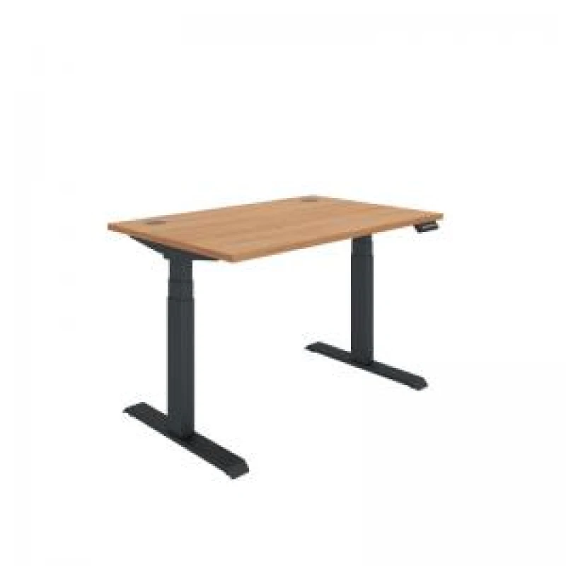 Image of Polaris Dual Motor Sit/Stand Desk 1200x800 Beech/Black KF800097