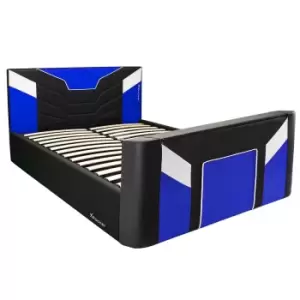 Image of X Rocker Cerberus Small Double Side Lift Ottoman TV Gaming Bed, Blue