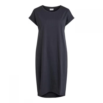 Image of Vila Short Sleeve Dress - Total Eclipse