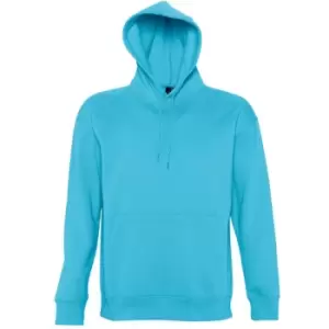 Image of SOLS Slam Unisex Hooded Sweatshirt / Hoodie (L) (Turquoise)