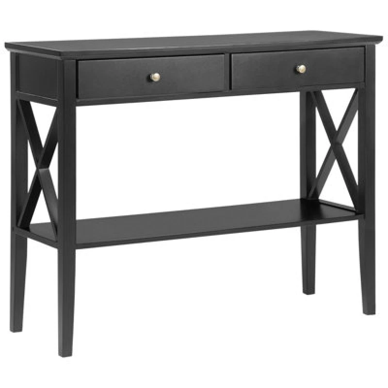 Image of Beliani Traditional Console Table Avenue Black