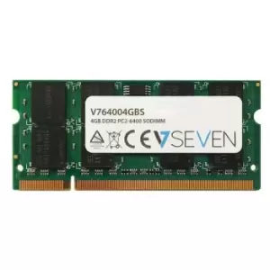 Image of V7 4GB DDR2 PC2-6400 800Mhz SO DIMM Notebook Memory Module - V764004GBS