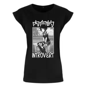 Image of Tokyo Spirit Womens/Ladies Introvert T-Shirt (M) (Black)