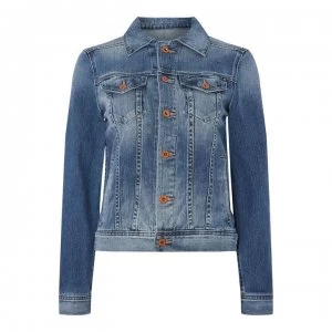 Image of AG Jeans Mya Trucker Jacket - Azure Action