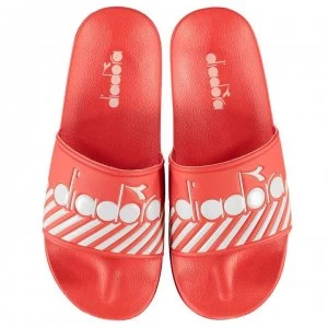 Image of Diadora Serifos '90s Wide Barra Pool Sliders - Rose Smoke