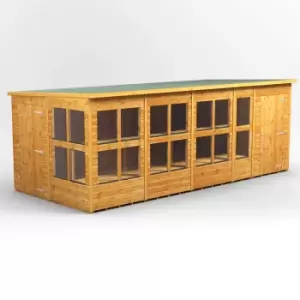 Image of 18X8 Power Pent Potting Shed Combi Including 4ft Side Store