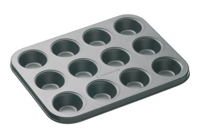 Image of Masterclass Non-Stick 12 Hole Mini Tart Pan Grey