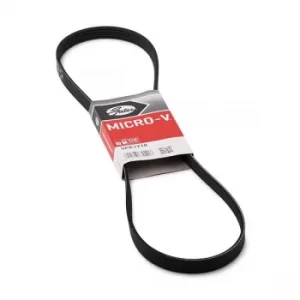 Image of GATES Poly V-Belt HYUNDAI,CHEVROLET,TOYOTA 5PK1210 2521203200,2521203200,1340054 Ribbed Belt,V Ribbed Belt,Multi V Belt,Poly Belt,V-Ribbed Belts