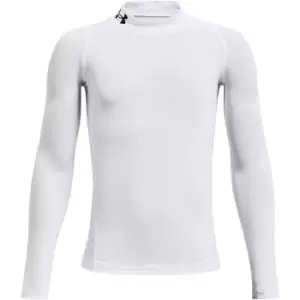 Image of Under Armour Armour Mock Long Sleeve Baselayer - White