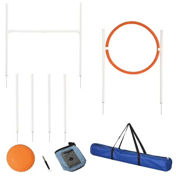 Image of Pawhut Dog Agility Equipment for Dogs - Multicoloured