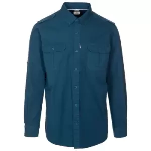 Image of Trespass Mens Ballardean Shirt (S) (Midnight Blue)