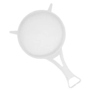 Image of Chef Aid White Plastic Strainer Nylon Mesh 12cm