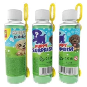 Image of SES CREATIVE Childrens Mega Bubbles Solution Bottle with Bubble Wand and Puppy Surprise, 200ml Unisex, Five Years and...