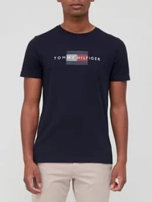 Image of Tommy Hilfiger Lines Hilfiger T-Shirt, Desert Sky, Size S, Men