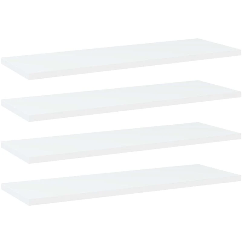 Image of VIDAXL Vidaxl - Bookshelf Boards 4 pcs White 60x20x1.5cm Engineered Wood 8720286244715