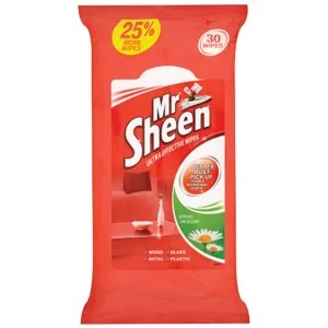 Image of Mr Sheen Furniture Wipes Spring Fresh