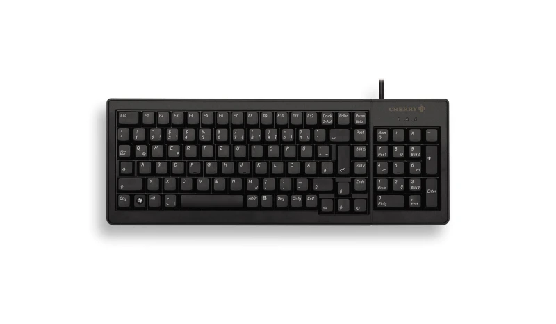 Image of Cherry CHERRY XS G84-5200 keyboard Office USB + PS/2 AZERTY French Black G84-5200LCMFR-2
