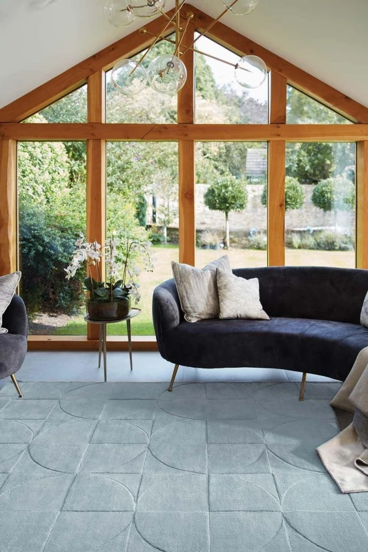 Image of Origin 'Penny' Rug in Blue Size: 200cm x 290cm Blue Unisex 200cm x 290 cm