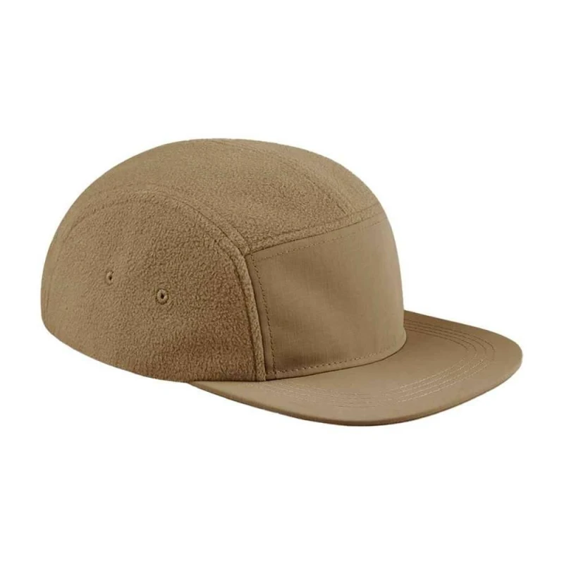 Image of Beechfield Beechfield Men Fleece Outdoor Camper Cap in Light Brown Light Brown One Size Male 5063693934224