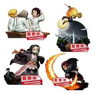 Image of Demon Slayer: Kimetsu no Yaiba Petitrama Series Trading Figure 8cm Vol. 1 Assortment (4)