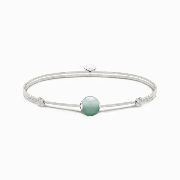 Image of Thomas Sabo Karma Beads Green Dyed Howlite Bracelet A2118-589-6