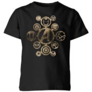Image of Marvel Avengers Infinity War Icon Kids T-Shirt - Black - 3-4 Years