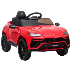 Image of Homcom Lamborghini Urus Ride On Electric Car 12V, Yellow