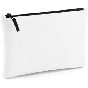 Image of Grab Zip Pocket Pouch Bag (Pack of 2) (One Size) (White/Black) - Bagbase