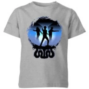 Image of Harry Potter Silhouette Attack Kids T-Shirt - Grey - 5-6 Years