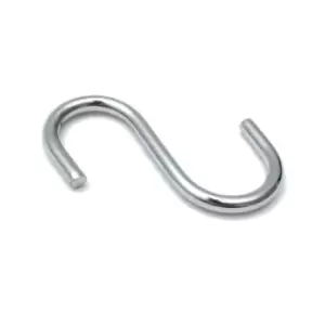 Image of GTV Steel 'S' Hooks Kitchen Hook Meat Airer Dryer Garage Tool, Pack of 200. Meas