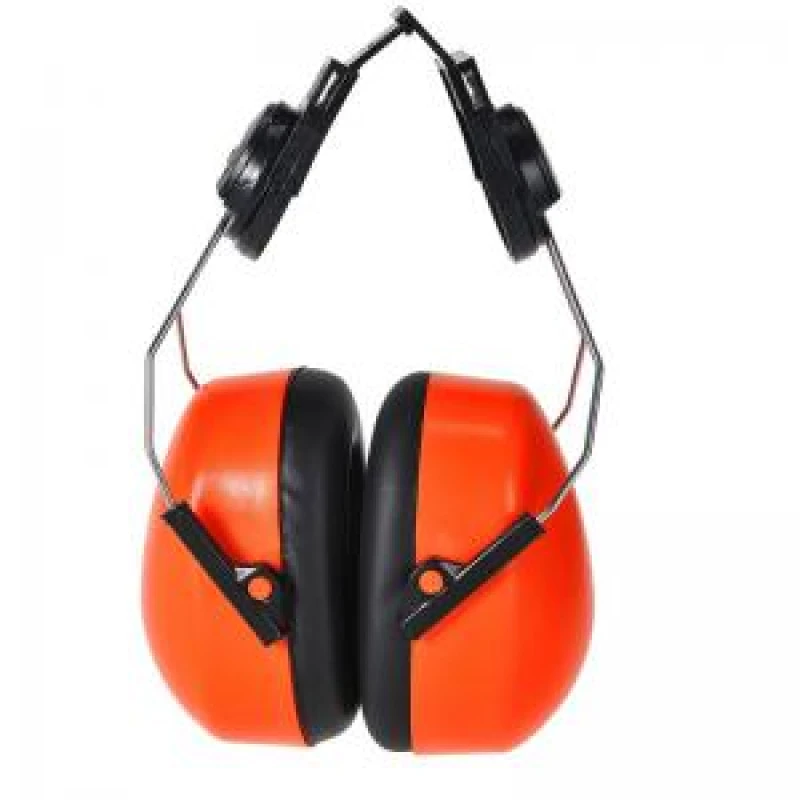 Image of Portwest High Vis Clip On Ear Defenders for Endurance Helmets PS47ORR Colour: Orange