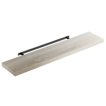 Image of Floating Wall Shelf 110cm with Wall Mount - Oak