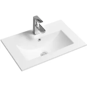 Image of Thin-Edge 4003 Ceramic 61cm Inset Basin with Deep Scoop - size - color White