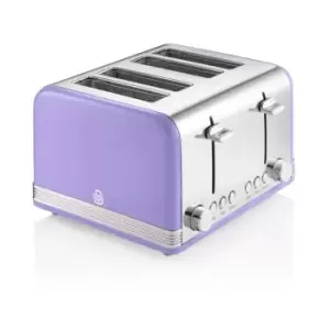Image of Swan ST19020PURN 4 Slice Retro Toaster