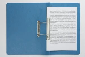 Image of Europa 3005 Spiral Wirebound Transfer Spring File Blue PK25