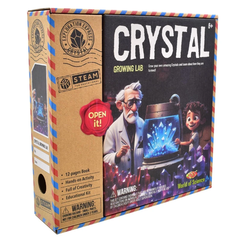 Image of Kandytoys Kids Crystal Growing Science Kit Multi Colour unisex One Size